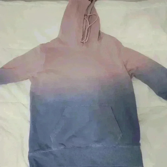 VOLCOM Vol Stone Tie Dye Womens Pink & Blue Hoodie - Picture 4 of 6